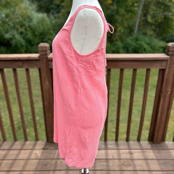 J.Crew Tie Back Crinkle Cotton Tank Dress - Picture 5 of 10